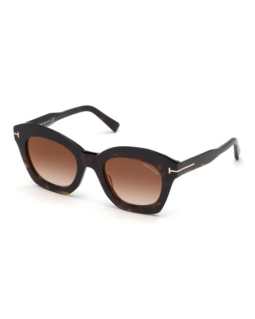 Tom Ford Mirrored Cat-Eye Acetate Sunglasses