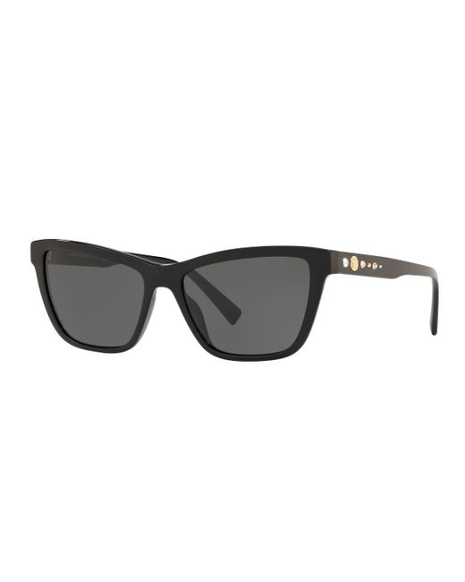 Versace Studded Cat-Eye Acetate Sunglasses