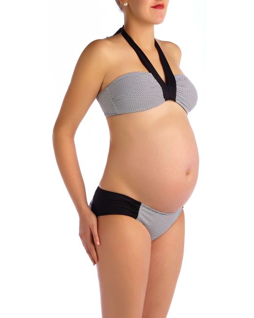Pez D'Or Maternity Montego Bay Textured Two-Piece Bikini Swim Set