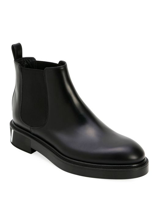 Valentino Garavani Leather Chelsea Boots