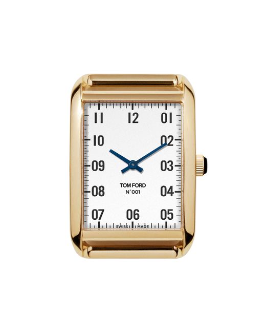 Tom Ford Timepieces 18k Case White Opaline Dial Medium