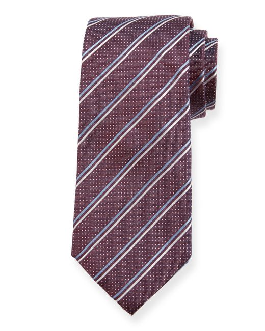 Boss Two-Tone Stripe Silk Tie