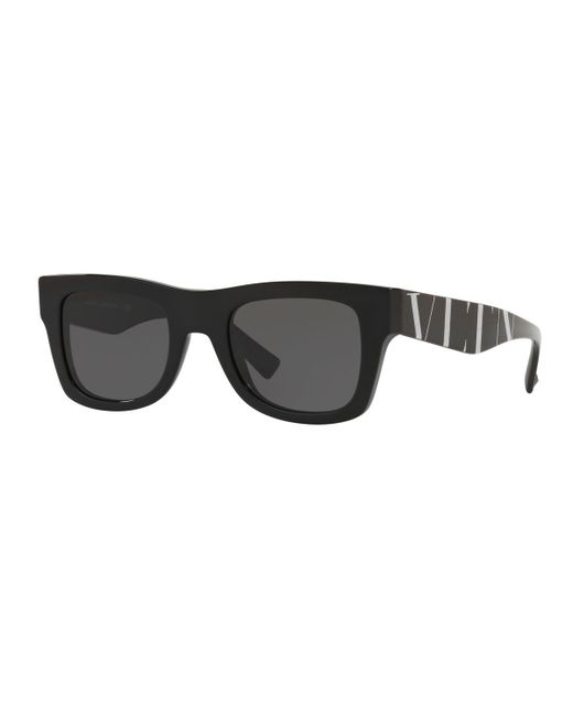 Valentino Logo-Arms Square Sunglasses