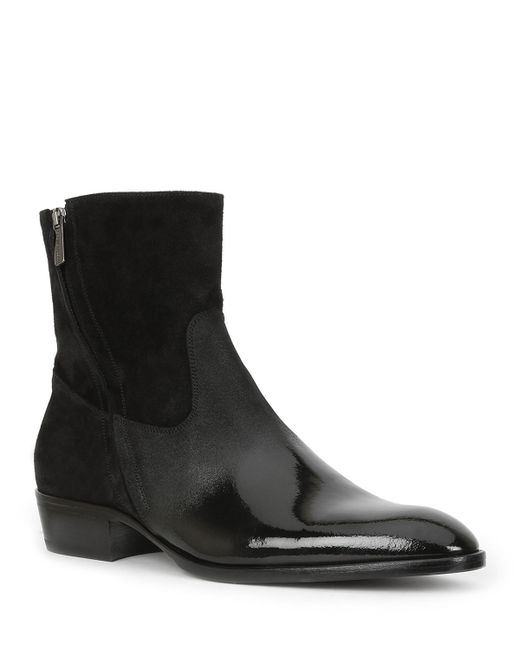Bruno Magli Risoli Leather Zip-Up Ankle Boots