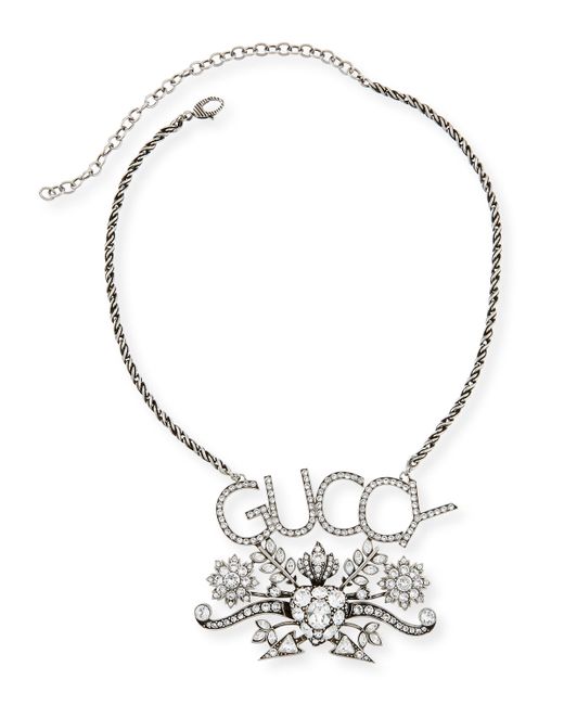 Gucci GUCCY Pendant Necklace w Aged Finish