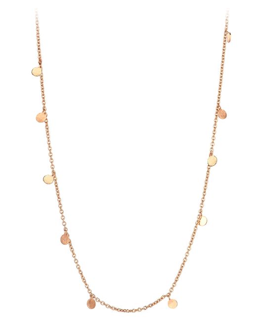Kismet by Milka Seed Scattered Dangling Circle Necklace in 14K Rose Gold