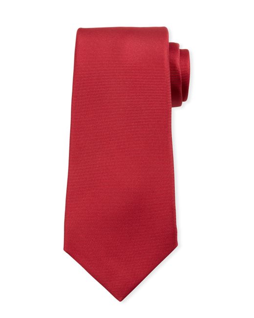 Kiton Solid Silk Twill Tie