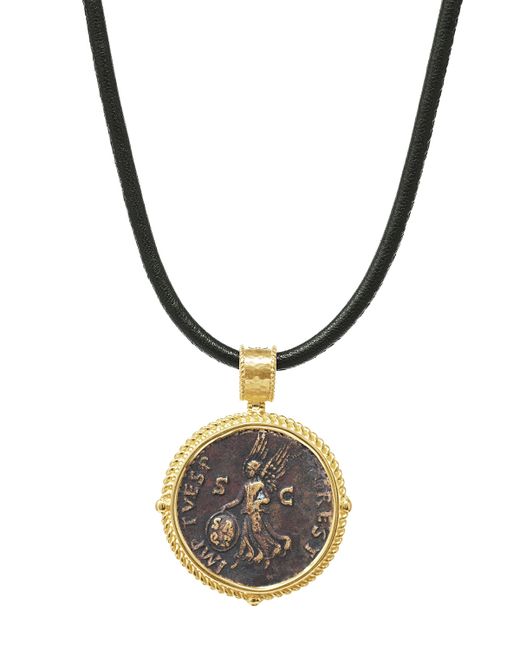 Jorge Adeler Authentic Victoria Coin Pendant in 18k Gold
