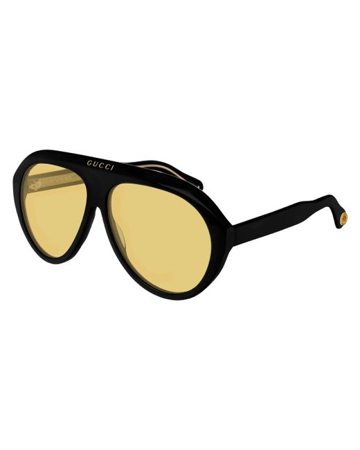 Gucci Curved Nylon Shield Sunglasses