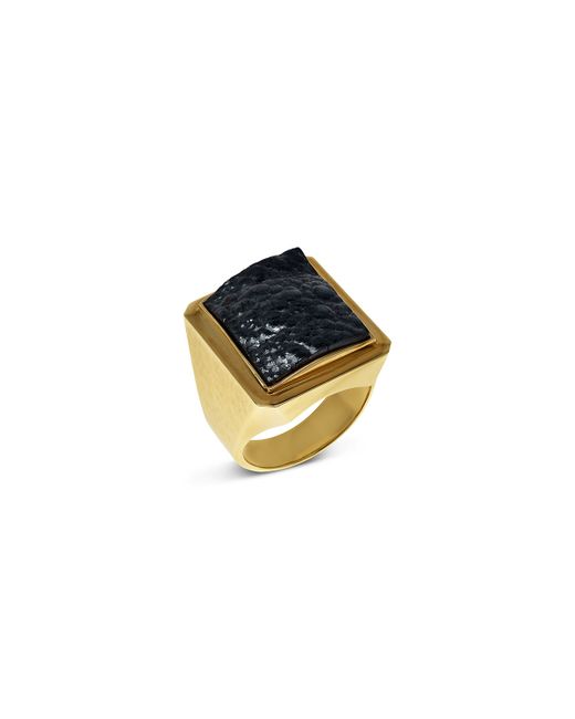 Jorge Adeler Hematite 18k Gold Ring