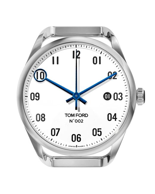 Tom Ford Timepieces Automatic Round Polished Stainless Steel Case Dial Large