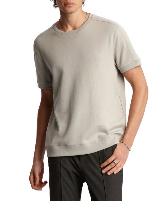 John Varvatos Easy-Fit Short-Sleeve Sweatshirt