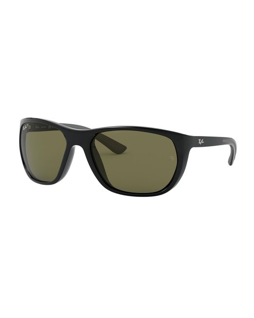 Ray-Ban 61mm Polarized Square Propionate Sunglasses