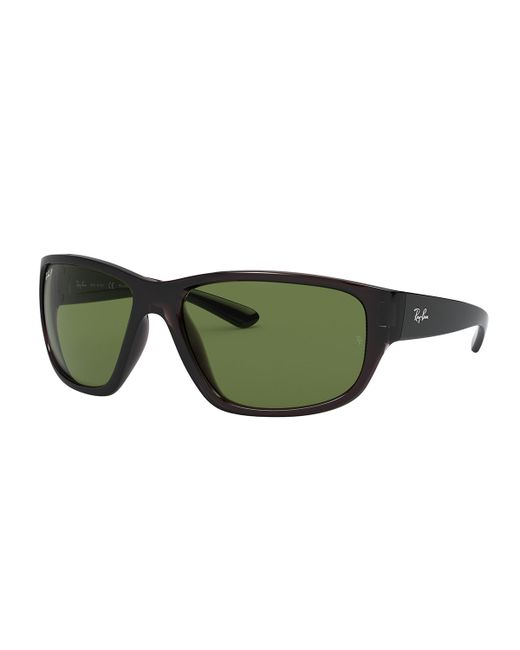 Ray-Ban 63mm Polarized Square Propionate Sunglasses