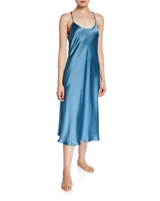 Neiman Marcus Long Silk Nightgown