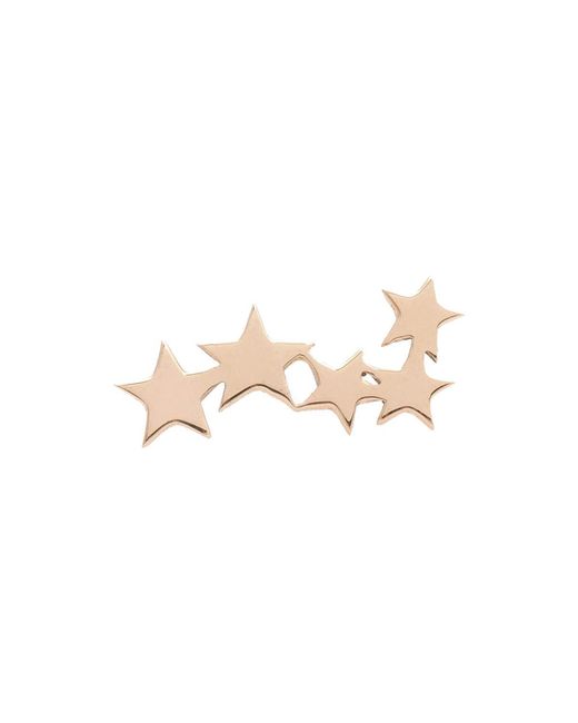 Kismet by Milka 14k Rose Gold 5-Star Stud Earring Single