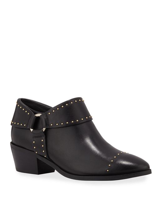 Taryn Rose Sage Studded Leather Harness Booties