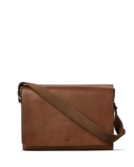 Shinola Guardian Leather Laptop Messenger Bag