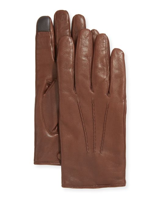 Guanti Giglio Fiorentino 3-Point Napa Leather Gloves w Cashmere Lining