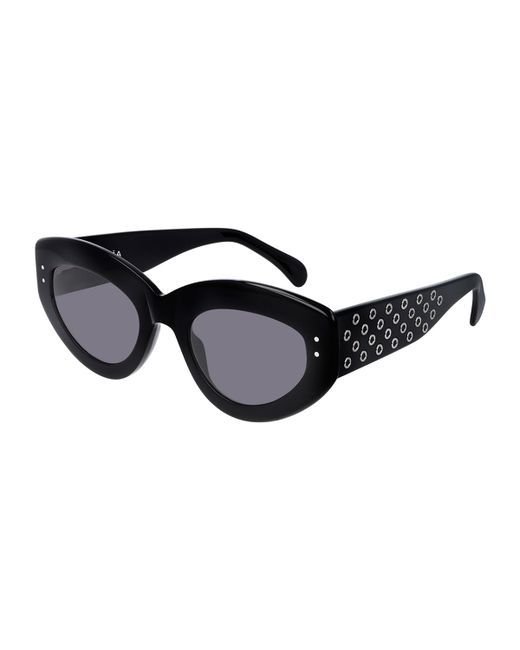 Alaïa Cat-Eye Studded Acetate Sunglasses