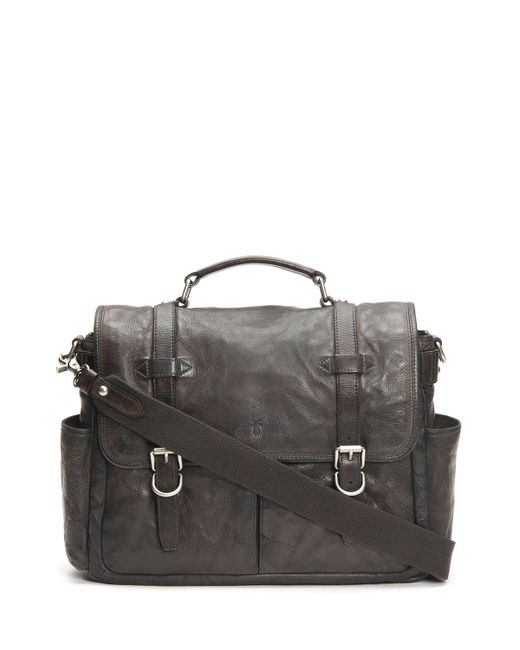 Frye Murray Antiqued Leather Briefcase Bag