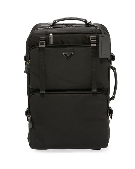 Prada Tessuto-Trim Nylon Trolley Suitcase Luggage