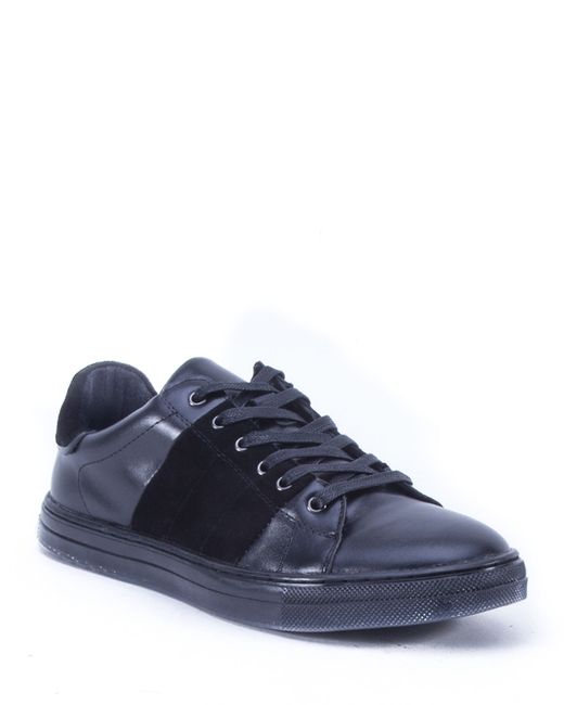 Badgley Mischka Finley Leather/Suede Low-Top Sneakers