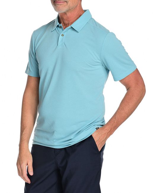Fisher + Baker Kent Asymmetric-Button Polo Shirt