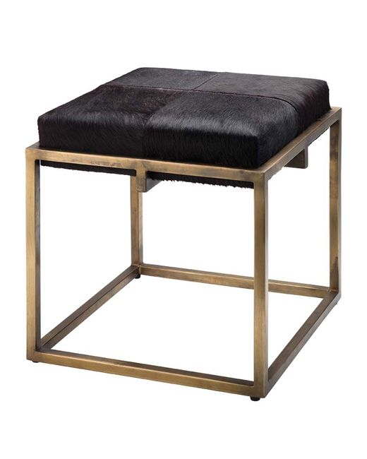 Jamie Young Shelby Small Hair Hide Stool