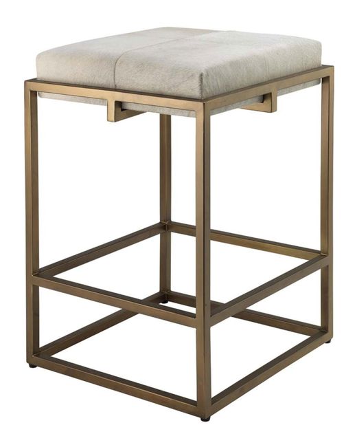Jamie Young Shelby Hair Hide Counter Stool