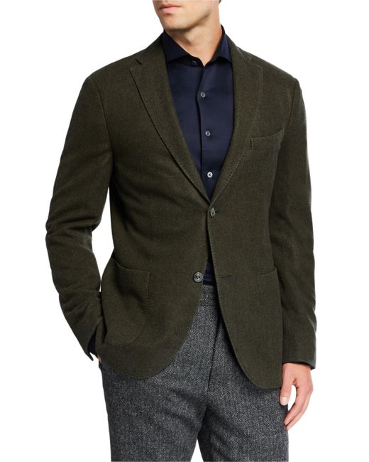 Boglioli Plush Wool Two-Button Jacket