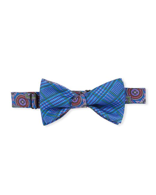 Edward Armah Mash Silk Medallion Bow Tie