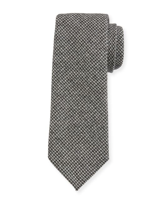 Petronius Small Houndstooth Wool Tie