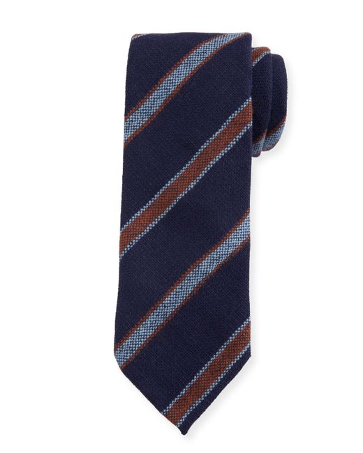 Petronius Diagonal Stripe Cashmere Tie