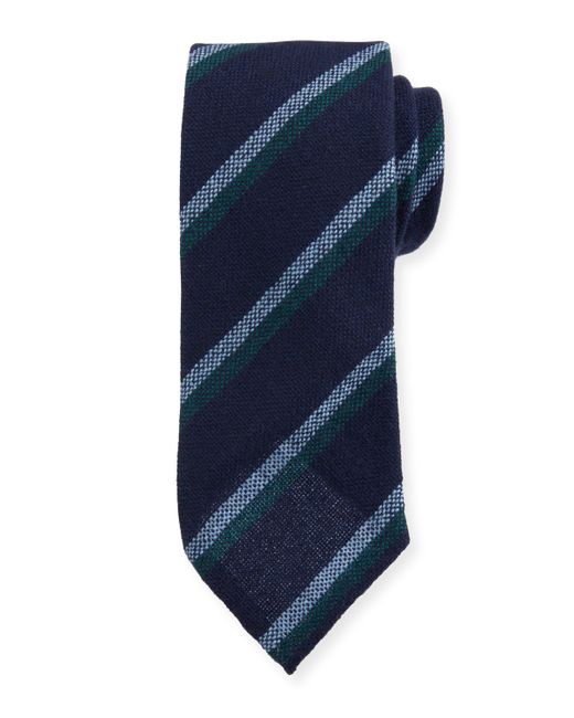 Petronius Double-Stripe Cashmere Tie