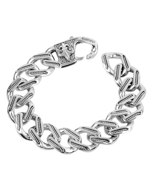 Konstantino Carved Chain Link Bracelet