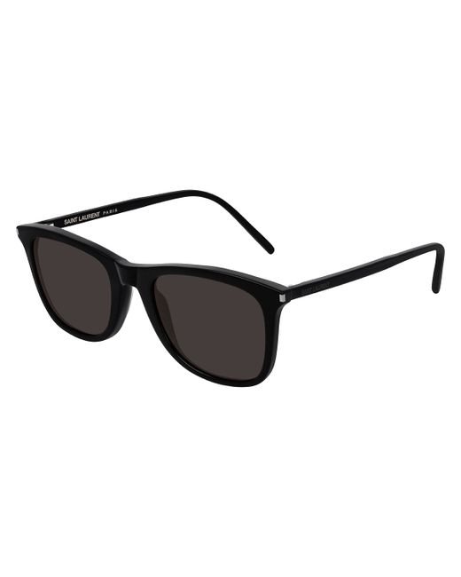 Saint Laurent Square Solid Acetate Sunglasses