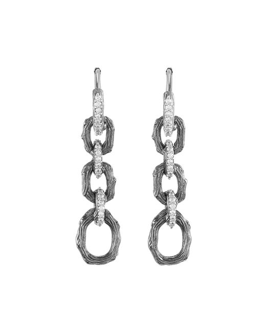 Michael Aram Enchanted Forest Twig Links Earrings with Diamonds