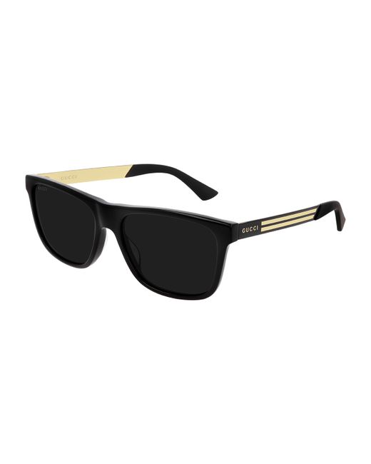 Gucci Square Acetate Logo Sunglasses