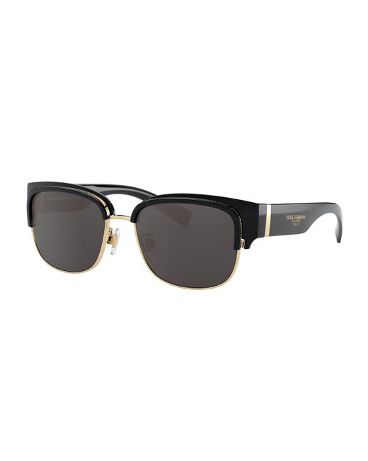 Dolce & Gabbana Half-Rim Sunglasses