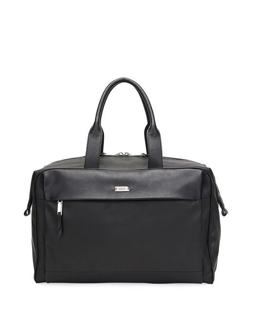 Bally Volkwin Nylon/Leather Weekender Bag