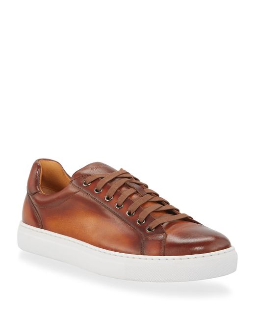 Magnanni Napa Leather Low-Top Sneakers