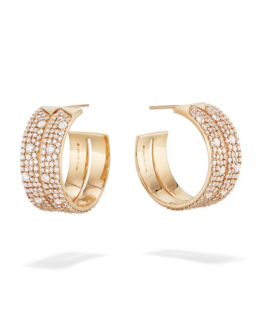 Lana Jewelry 14k Mega Flawless Diamond Double Vanity Hoop Earrings