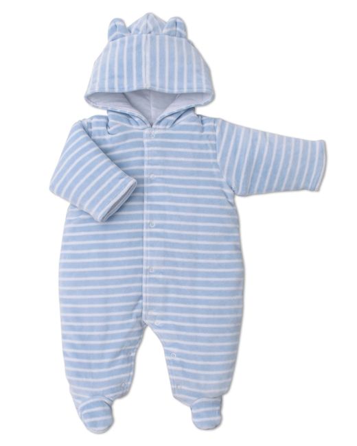 Kissy Kissy Viva Velour Striped Footed Playsuit 0-9 Months