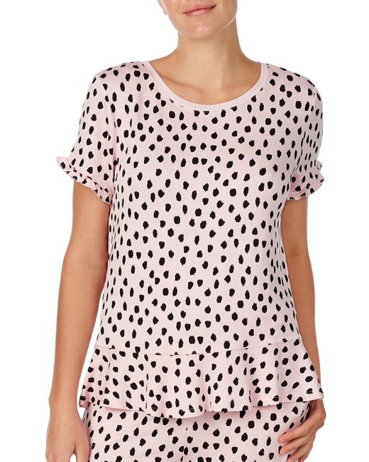 Kate Spade New York pastry sport short-sleeve terry lounge top