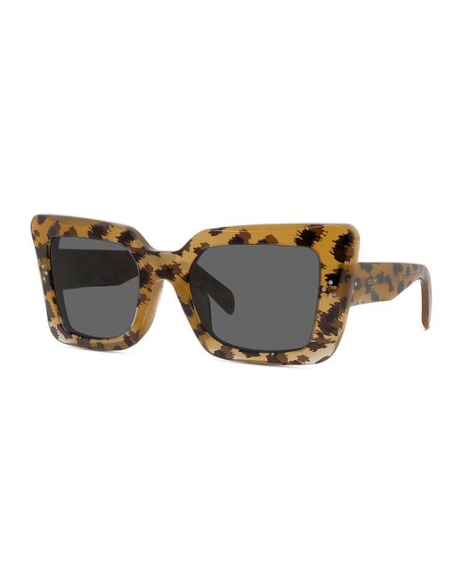 Celine Dramatic Acetate Cat-Eye Sunglasses