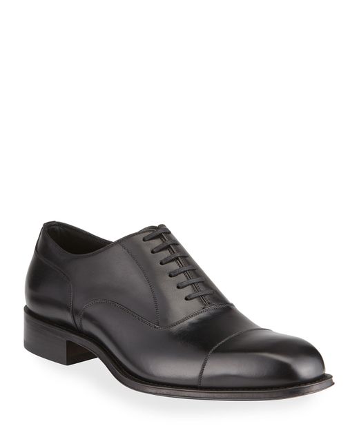 Tom Ford Formal Leather Lace-Up Oxfords