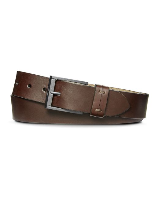 Shinola Double Keeper Smooth Leather Belt