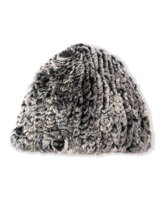 Belle Fare Knit Fur Beanie Hat