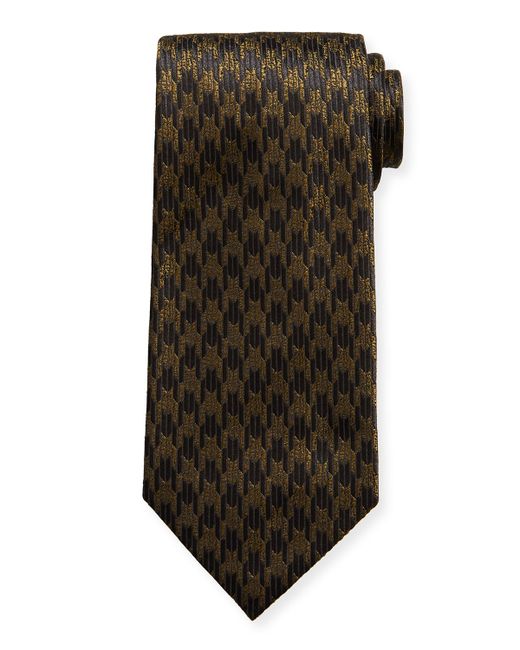 Tom Ford Exploded Houndstooth Cotton Tie
